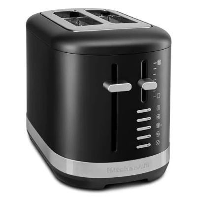 Image of KitchenAid Breakfast Suite Matte Black 2 Slice Toaster