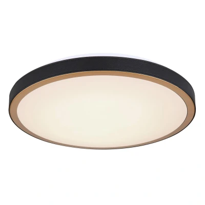 Image of Sammi 42cm Integrated LED Semi Flush Ceiling Light White Gold 3000 6000K