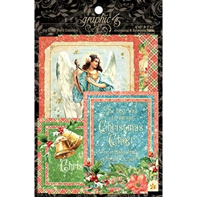 Image of GRAPHIC 45 Joy to The Ephemera Cards, Multi, One Size