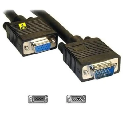 Image of Cable Core VGA Monitor Extension SVGA m F 15 pin Black 2