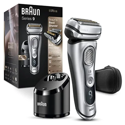 Image of Braun Series Men&#039;s Electric Foil Shaver / Razor, Wet &amp; Dry, Travel Case with Clean Charge System