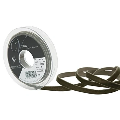 Image of Berisfords Velvet Ribbon, Loden, 10.2 x 1.5 cm