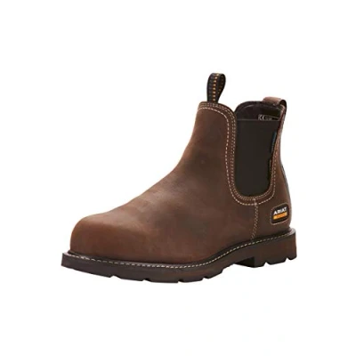 Image of Ariat Groundbreaker H2O Steel Toe Safety Boots UK 12 Dark Brown
