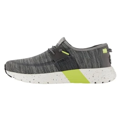 Image of HEYDUDE Men&#039;s Sirocco M Sport Mode Sneaker Shoes, Heather Grey/Charcoal, 8 UK