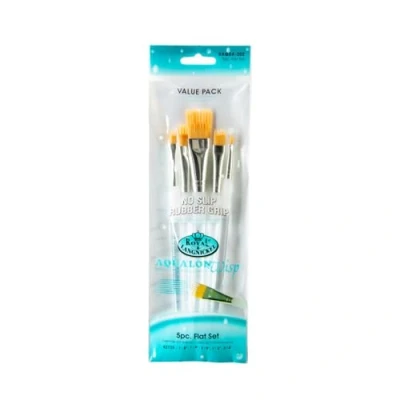 Image of Royal and Langnickel Aqualon Wisp Flat Brush Set (Pack of 5)