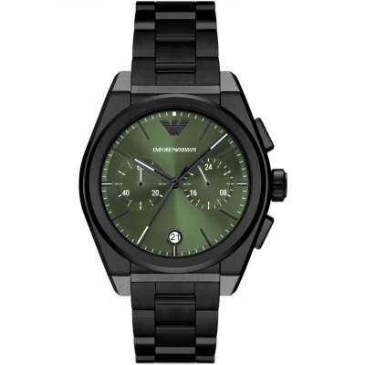 Image of Emporio Armani Watch Watch, Men&#039;s, Size: One Size, Black