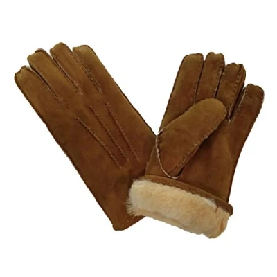 Image of Simons Leather Ladies Tan 100% Sheepskin Gloves Size M