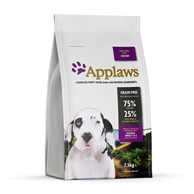 Image of Applaws Complete and Grain Free Dry Dog Food for Medium Small Dogs, Chicken with Lamb, 7.5 kg (Pack of 1)