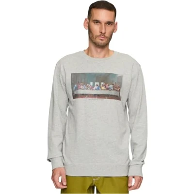 Image of Mister Tee CANT HANG WITH US Crewneck Sweatshirt, Men&#039;s, Size: Large, Grey