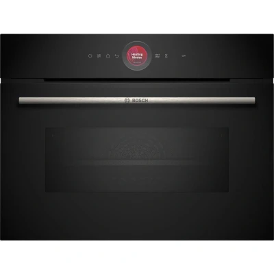 Image of Bosch Series 8 CMG7241B1B, Built in Compact Microwave Oven with Hotair Gentle,2D Digital Control Ring Boost Function
