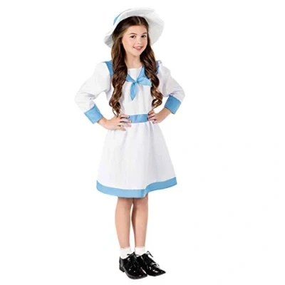 Image of Fun Shack Edwardian Costume Girls, Dress Kids, Fancy Girl, World Book Day for Girls Medium
