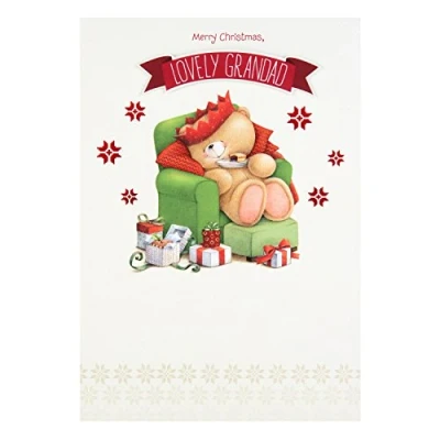 Image of Hallmark Forever Friends Grandad Christmas Card &#039;Lots of Love&#039; Medium
