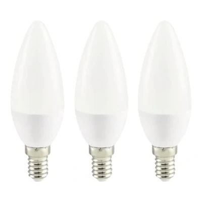 Image of Pack of 3 LED Candle lamp C35 White E14/3.6W(25W) 250 lm 2700 K Warm