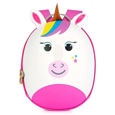 Image of boppi Tiny Trekker Kids Backpack for Holiday Travel &amp; Nursery School Toddler Bag Boys Girls 4 Litre Preschool Rucksack Unicorn