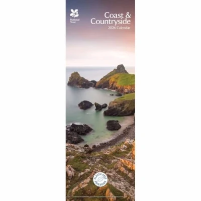 Image of National Trust, Coast &amp; Countryside Slim Calendar 2026