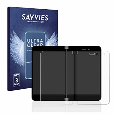 Image of Savvies 6 Pack Screen Protector compatible with Microsoft Surface Duo Protection Film Clear