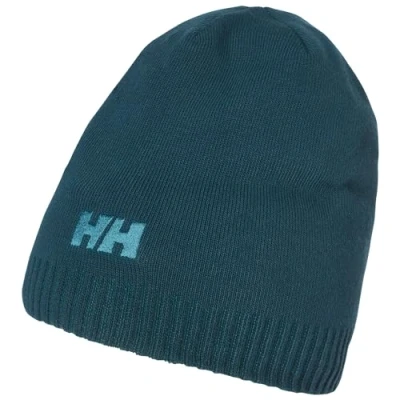 Image of Helly Hansen Mens Brand Beanie Hat, 453 Dark Creek