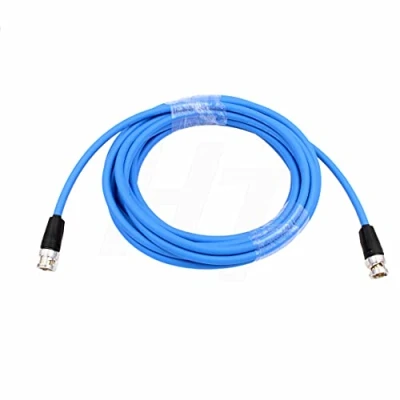 Image of Hangton 12G 4K Raw SDI Coaxial Video Cable BNC to Canare LV 61S 75 ohm for Camera Monitor Recorder Flexible Shielded 5M Blue