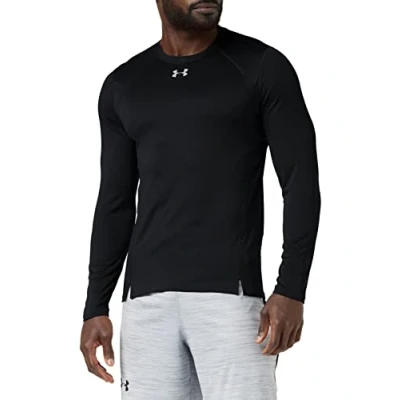 Image of Under Armour Men Qualifier Longsleeve Long sleeve Shirt Black/Reflective (001), Large