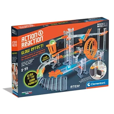 Image of Clementoni 61353, Action&amp;Reaction Glow Effect Building toy for Children, Ages 8 Plus