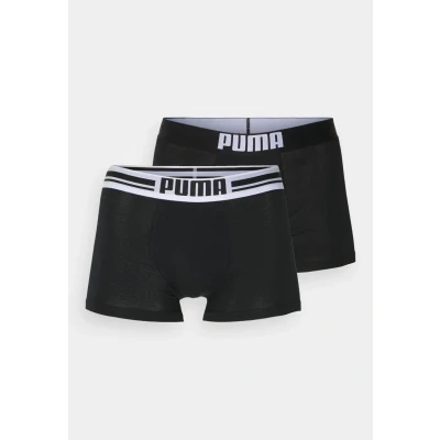 Image of Puma Placed LOGO 2 PACK Pants, Men&#039;s, Size: Large, Black