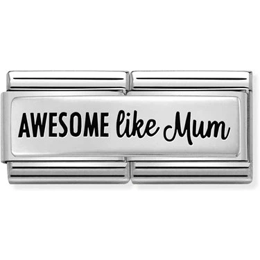 Image of Nomination Silvershine Awesome like Mum Double Charm