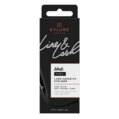 Image of Eylure Line &amp; Lash Black Glue Liner Pen, 0.7 ml (Pack of 1)