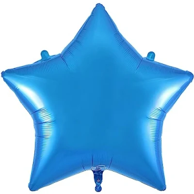 Image of Oaktree 36&quot; Blue Star Packaged Balloon