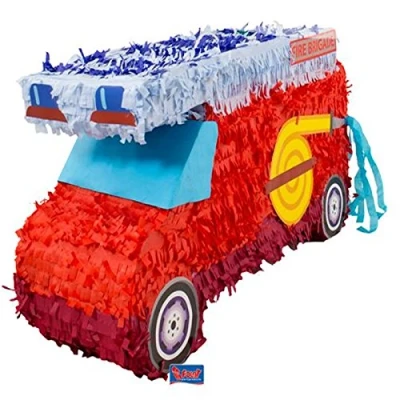 Image of Folat 60933 Pinata Fire Engine 55x30 cm, Red