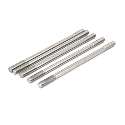 Image of Sourcingmap M10x200mm Double End Thread 304 Stainless Steel Tight Adjustable Push Rod Stud 5pcs