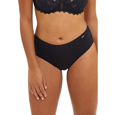 Image of Sans Complexe Women&#039;s Simply Cotton Slip, Black, UK 14 (Pack of 3)