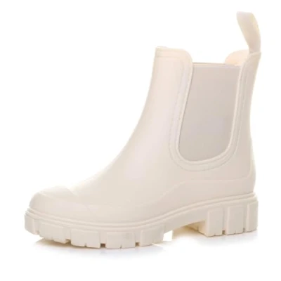 Image of AJVANI Womens ladies wellingtons wellies waterproof chelsea ankle boots size 3 36
