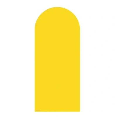 Image of XQ012 Yellow Amber Sailboard Cardboard Cut Out Height 185cm Width 80cm