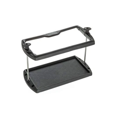 Image of attwood 9095 5 USCG Approved 27 Series Heavy Duty Adjustable Hold Down Marine Boat Battery Tray, Black