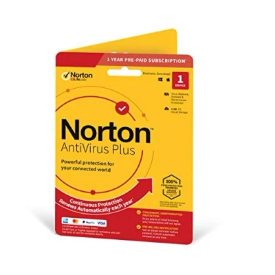 Image of Norton AntiVirus Plus 2023 1 Device Year Subscription with Automatic Renewal 2 GB Cloud Backup PC/Mac Password Manager Activation Code by Post