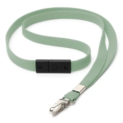 Image of CKB LTD Breakaway Safety Lanyard Neck Strap Swivel Metal Clip for Id Card Holder Pull Quick Release Design Lanyards Bulk (Sage Green, Pack of 100 pcs)