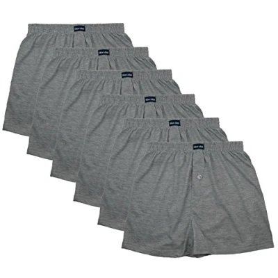 Image of MioRalini 6 Men&#039;s Cotton Boxer, Model: Button Fly Set 06, Large (13 In)