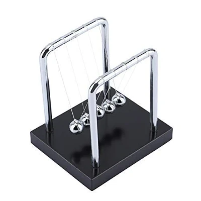 Image of Fdit Desk Toy Architecture, Newton&#039;s Cradle Balance Steel Balls Physics Science Pendulum Ornaments Decorations