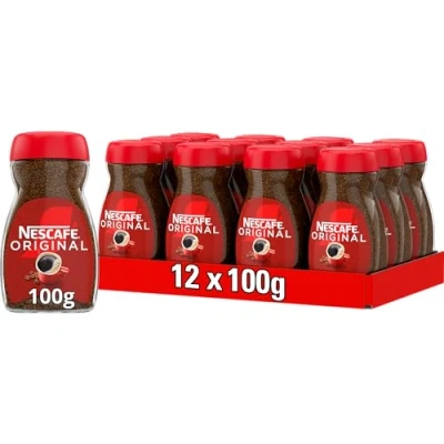 Image of NESCAFÉ Original Instant Coffee 100g, Rich Aroma, Full and Bold Flavour (Pack of 12)