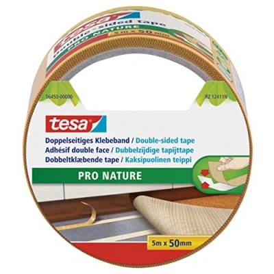 Image of tesa ecologo Solvent Free Double sided Tape for Carpet Laying 5m x 50mm