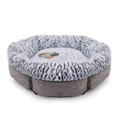 Image of Rosewood Luxury Fleece Lined Plush Sofa Dog Bed, Small, 47 x 47cm