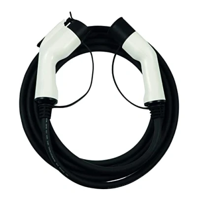 Image of WAI EVC12U32 5 Type 1 Female to 2 Male, 7.4 KW, 32 Amp Single Phase Electric Vehicle/EV Charging Cable, Meter , Black