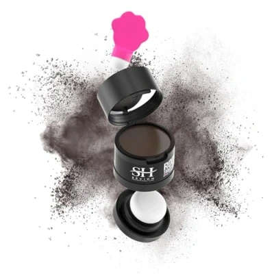 Image of Sevich Hairline Powder 2.0，Instantly Conceals Hair Loss, Root Touch up Powder, Shadow Toppers for Women &amp; Men Thinning Gray Hair, Windproof Sweatproof, 48H Makeup Lasting, Medium brown