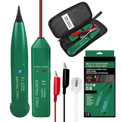 Image of CJBIN Cable Tracker, Breakage Detector Robot Multifunctional Checker Wire Tester for Network Maintenance Collation, Telephone Line Test, Continuity Test LAN