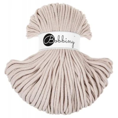 Image of Bobbiny Premium 5mm Braided Macrame Cord (Nude) 100m
