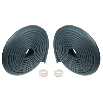Image of TUKA 32.8ft / 10M Edge Guard Extra Thick, L shaped Premium Foam Protection Childproofing, Child Senior Baby Safety Anti Collision Strip Protector for Table Furniture Edge, 2x5m, TKD7000 black