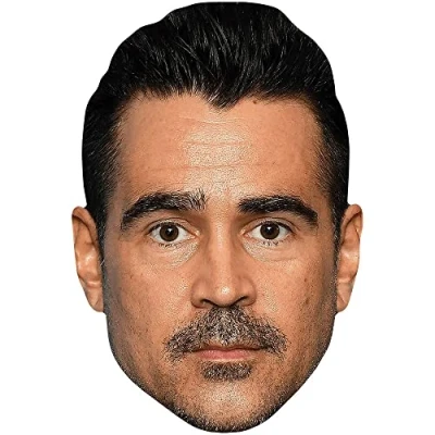 Image of Colin Farrell (Goatee) Celebrity Mask, Flat Card Face, Fancy Dress Mask