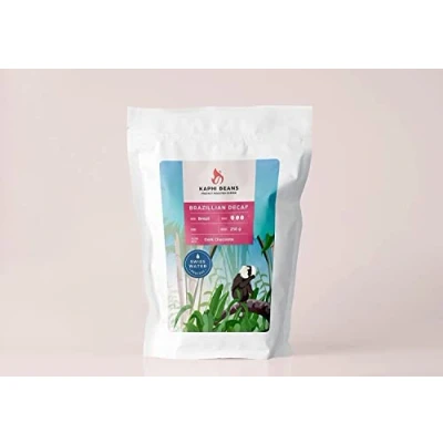 Image of Kaphi Beans Single Origin Dark Roast Brazilian Decaf Coffee Freshly Roasted (Cafetiere, 1kg)