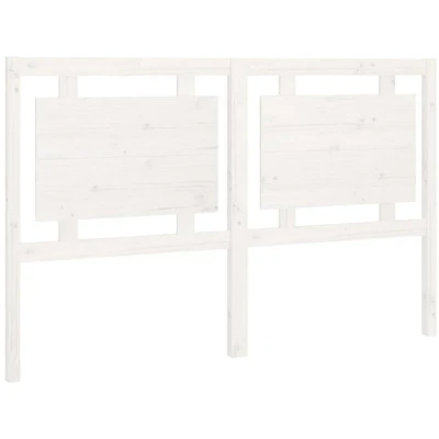 Image of vidaXL Bed Headboard White 155.5x4x100 cm Solid Pine Wood