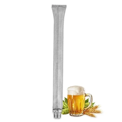Image of Fdit 304 Grade Stainless Steel Mesh Filter 12Inch/6Inch Beer Brew Hop Strainer Tool for Kettle Or Mash Tun 1/2&quot;